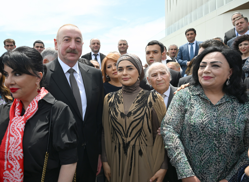 President Ilham Aliyev, First Lady Mehriban Aliyeva attend opening of Aghdam Mugham Center (PHOTO)
