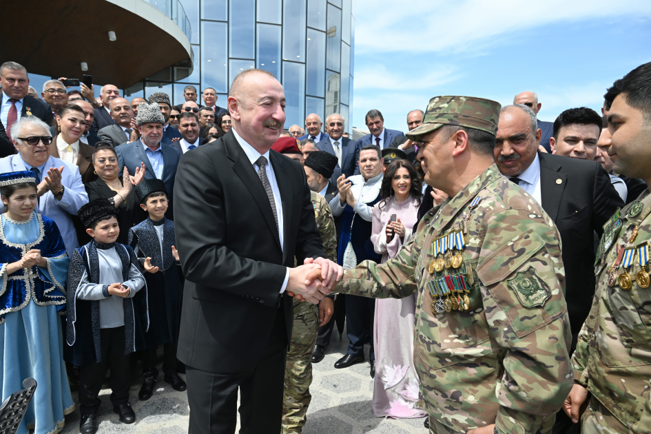 President Ilham Aliyev, First Lady Mehriban Aliyeva attend opening of Aghdam Mugham Center (PHOTO)