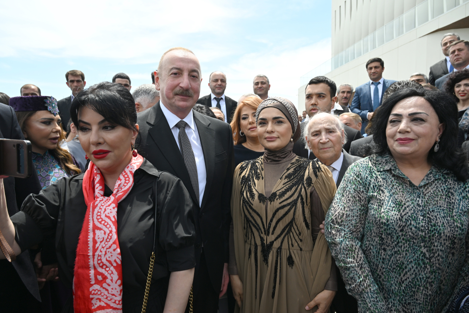 President Ilham Aliyev, First Lady Mehriban Aliyeva attend opening of Aghdam Mugham Center (PHOTO)