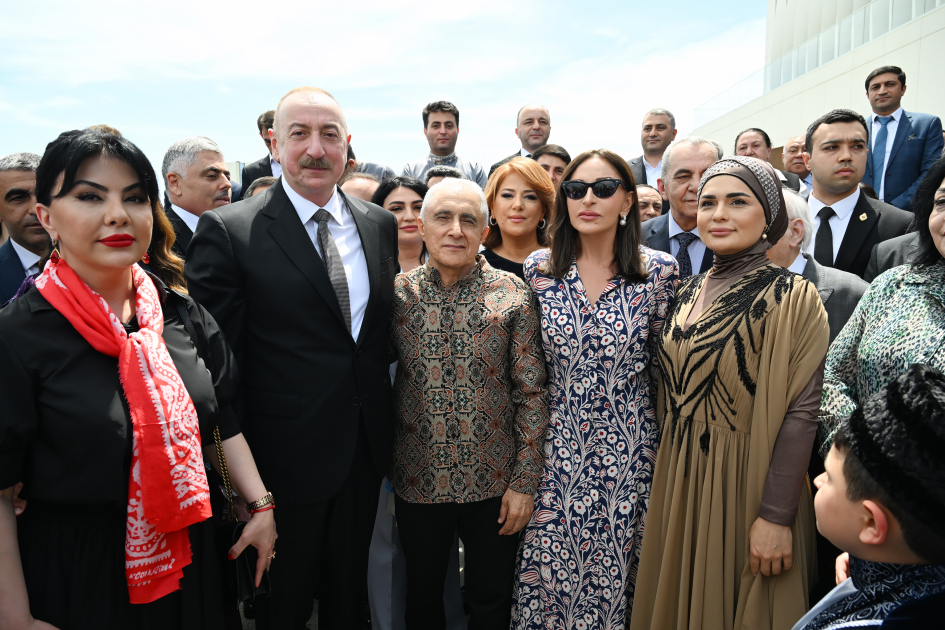 President Ilham Aliyev, First Lady Mehriban Aliyeva attend opening of Aghdam Mugham Center (PHOTO)