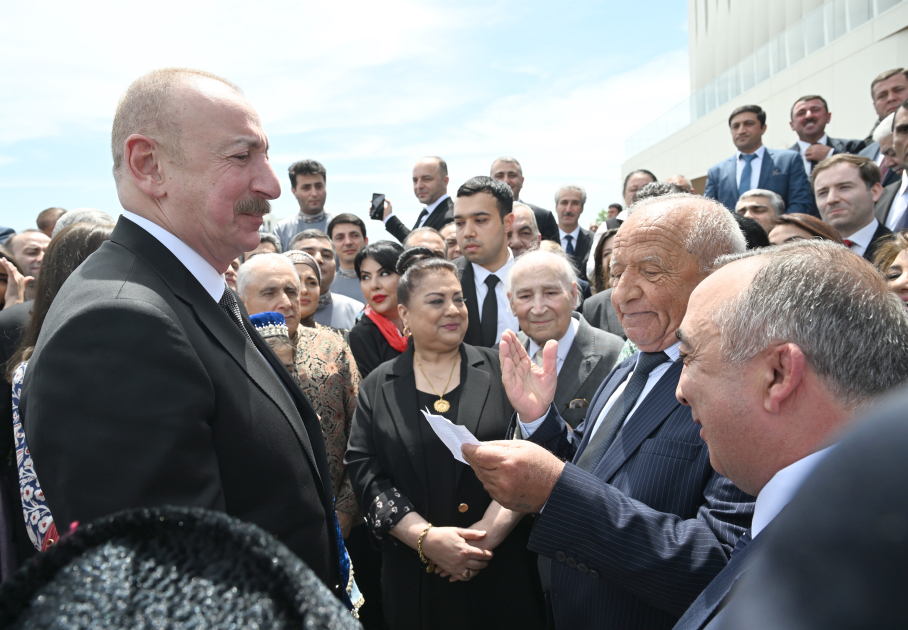 President Ilham Aliyev, First Lady Mehriban Aliyeva attend opening of Aghdam Mugham Center (PHOTO)