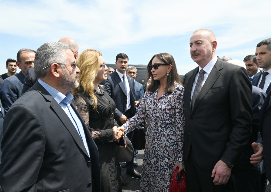 President Ilham Aliyev, First Lady Mehriban Aliyeva attend opening of Aghdam Mugham Center (PHOTO)