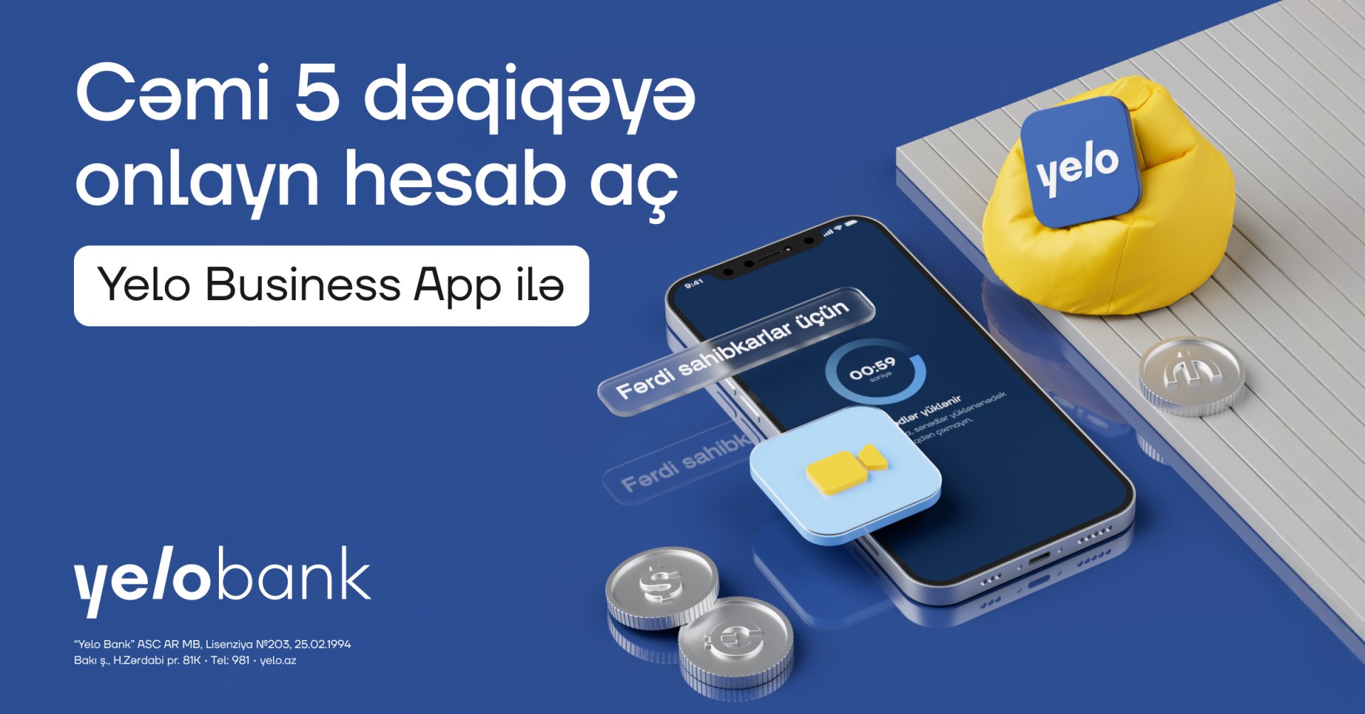 Online opportunity for individual entrepreneurs from Yelo Bank!