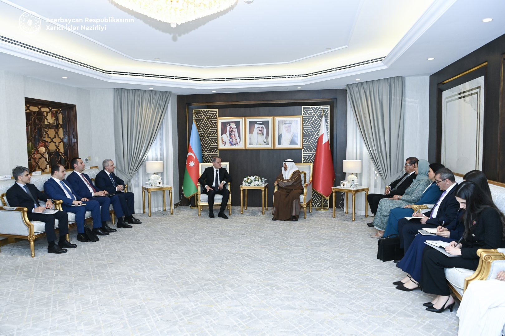 Azerbaijani FM briefs Bahraini Council Speaker on normalization efforts with Armenia (PHOTO)