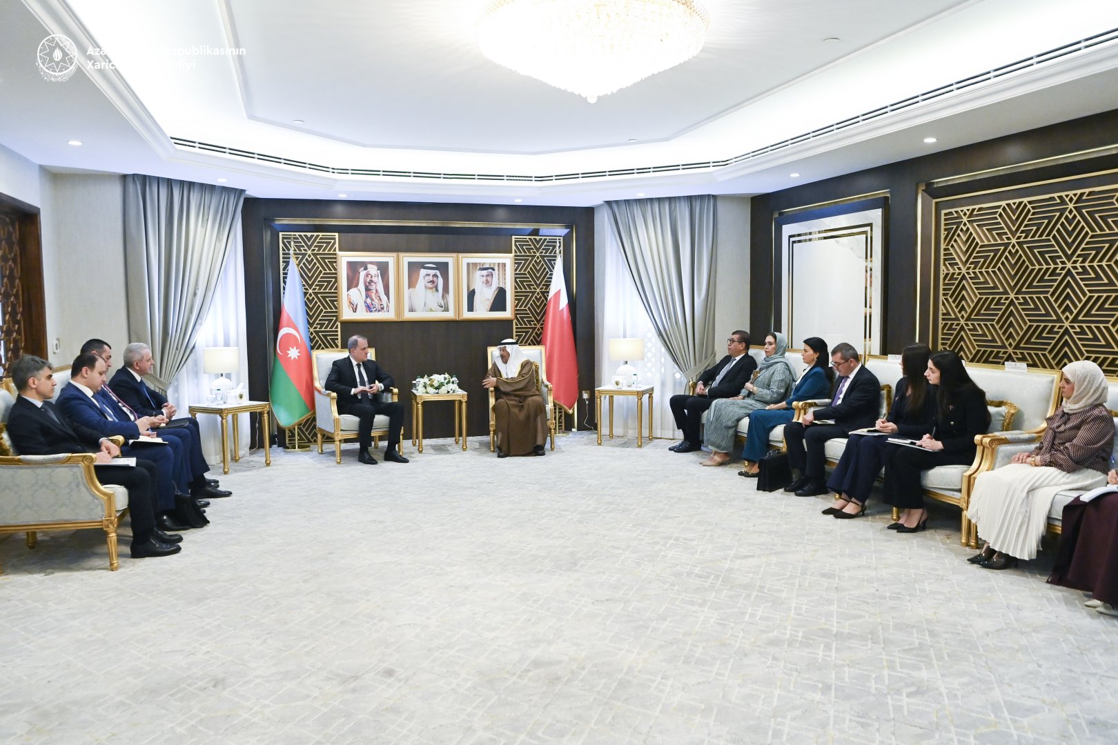 Azerbaijani FM briefs Bahraini Council Speaker on normalization efforts with Armenia (PHOTO)