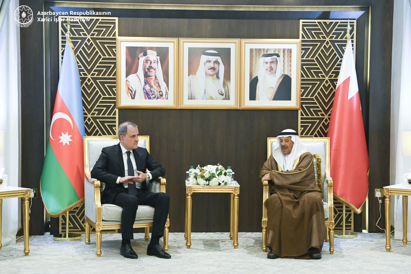 Azerbaijani FM briefs Bahraini Council Speaker on normalization efforts with Armenia (PHOTO)