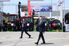 President Ilham Aliyev views InterFood Azerbaijan and Caspian Agro exhibitions (PHOTO/VIDEO)