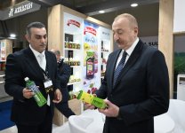 President Ilham Aliyev views InterFood Azerbaijan and Caspian Agro exhibitions (PHOTO/VIDEO)