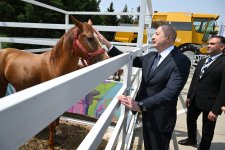 President Ilham Aliyev views InterFood Azerbaijan and Caspian Agro exhibitions (PHOTO/VIDEO)