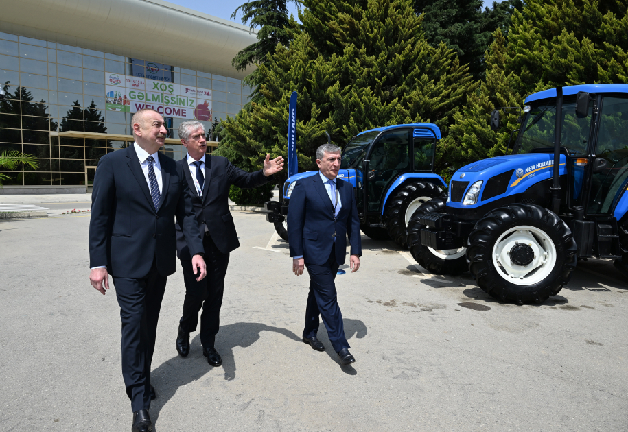 President Ilham Aliyev views InterFood Azerbaijan and Caspian Agro exhibitions (PHOTO/VIDEO)
