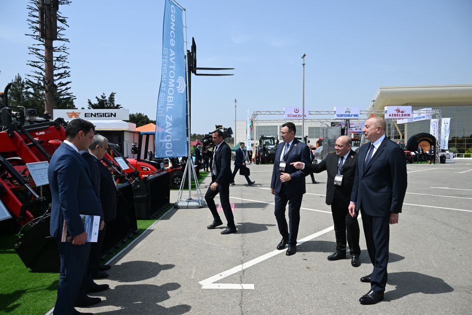 President Ilham Aliyev views InterFood Azerbaijan and Caspian Agro exhibitions (PHOTO/VIDEO)