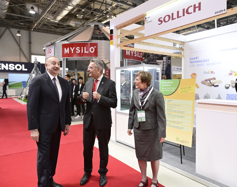 President Ilham Aliyev views InterFood Azerbaijan and Caspian Agro exhibitions (PHOTO/VIDEO)