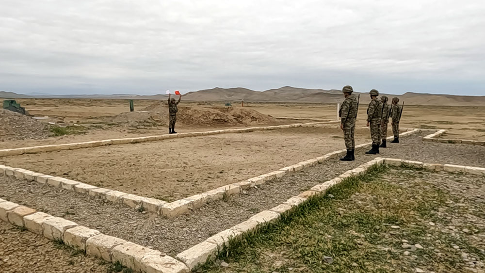 Azerbaijani military reservists holding practical classes (VIDEO)