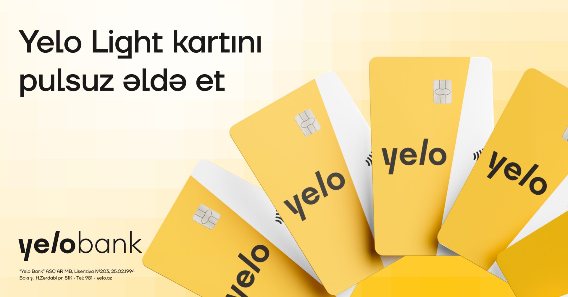 Free Debit Card from Yelo Bank!
