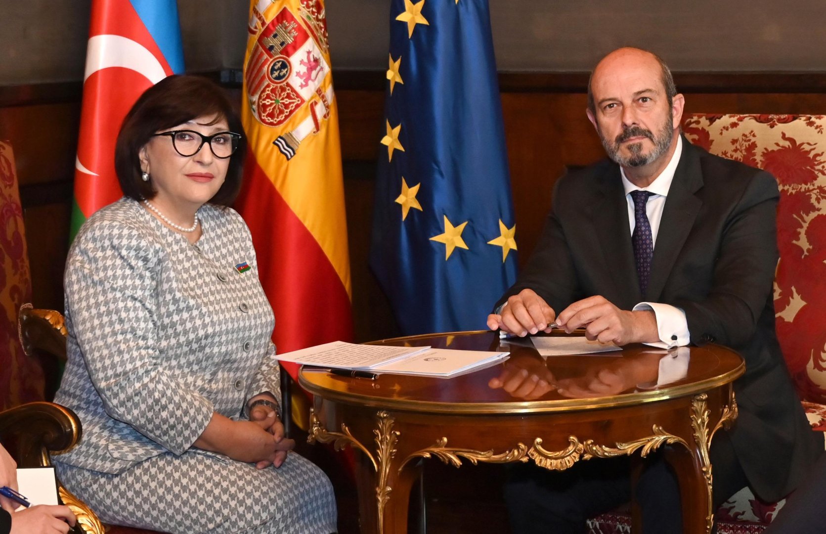 Speaker of Azerbaijan’s Milli Majlis meets with President of Spanish Senate (PHOTO)