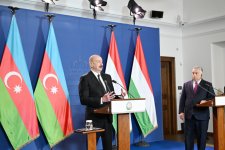 President Ilham Aliyev, PM Viktor Orbán make press statements (PHOTO)