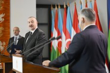 President Ilham Aliyev, PM Viktor Orbán make press statements (PHOTO)
