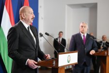 President Ilham Aliyev, PM Viktor Orbán make press statements (PHOTO)