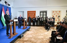President Ilham Aliyev, PM Viktor Orbán make press statements (PHOTO)