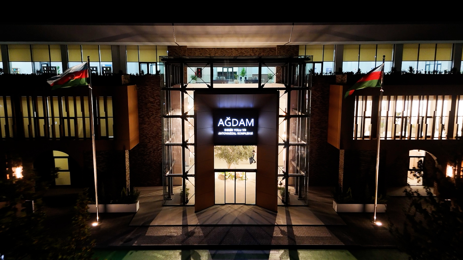Azerbaijan spotlights stunning photos of Aghdam’s new railway and bus station complex
