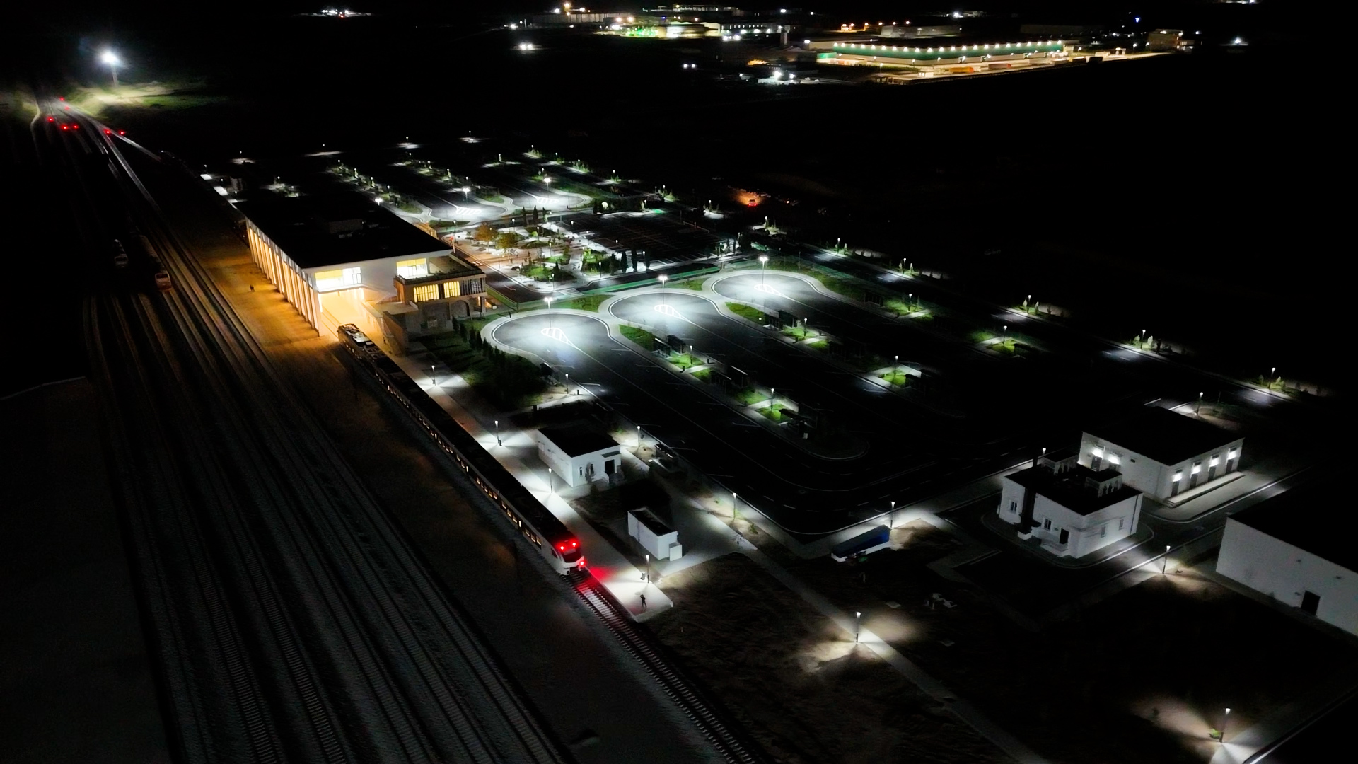 Azerbaijan spotlights stunning photos of Aghdam’s new railway and bus station complex