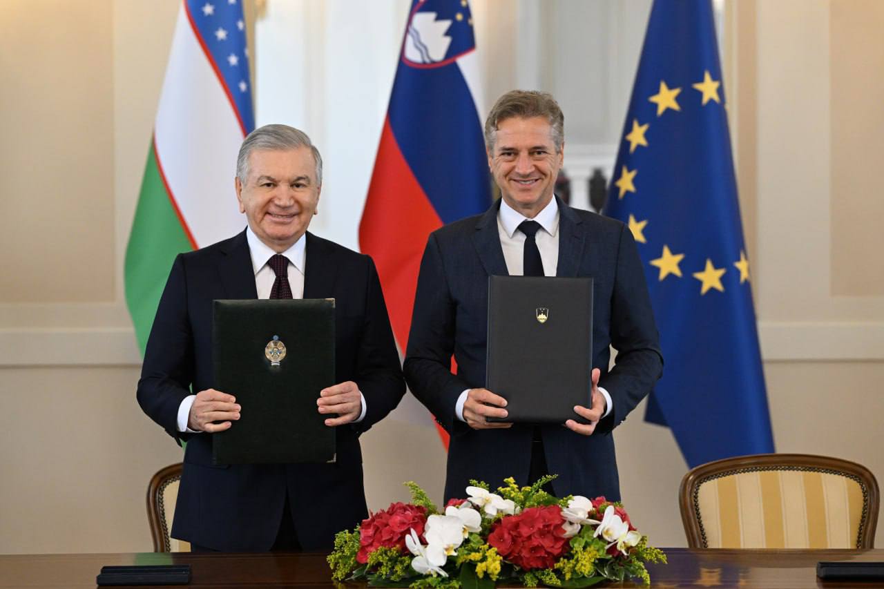President of Uzbekistan and Slovenian PM sign joint statement
