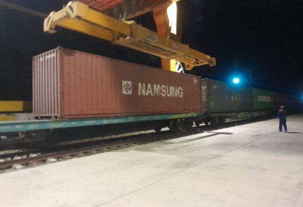 Turkmenistan debuts container train on strategic Kazakhstan-UAE North-South Corridor