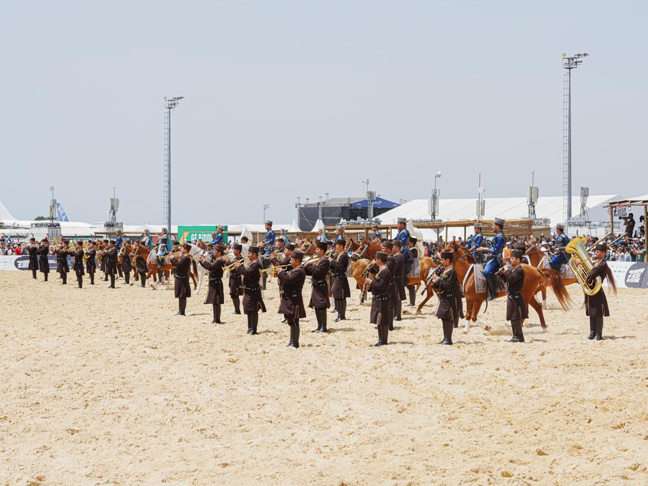 Recep Tayyip Erdogan and his spouse watch performance of Azerbaijani participants at Ethnosport and Culture Festival (PHOTO)
