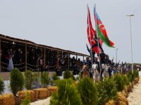 Recep Tayyip Erdogan and his spouse watch performance of Azerbaijani participants at Ethnosport and Culture Festival (PHOTO)