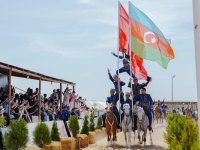 Recep Tayyip Erdogan and his spouse watch performance of Azerbaijani participants at Ethnosport and Culture Festival (PHOTO)