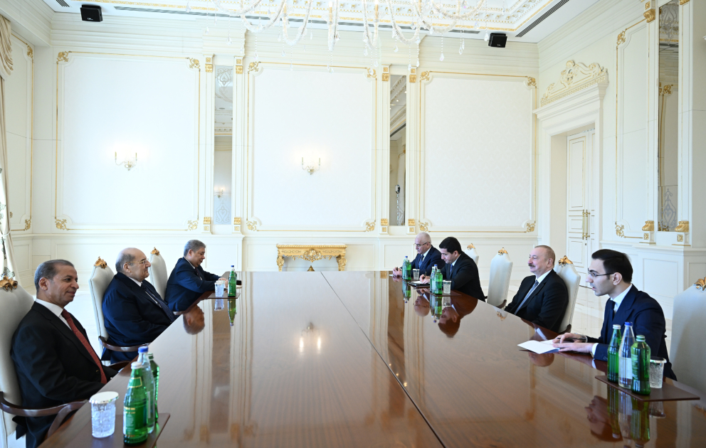 President Ilham Aliyev receives Speaker of Egyptian Senate (PHOTO)