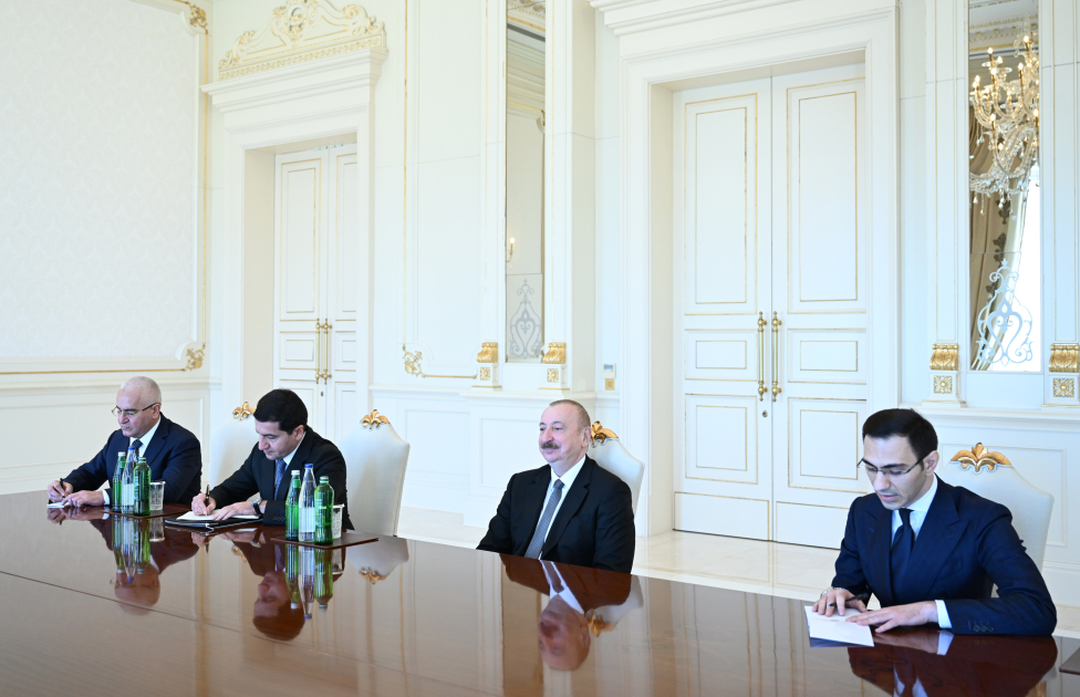 President Ilham Aliyev receives Speaker of Egyptian Senate (PHOTO)