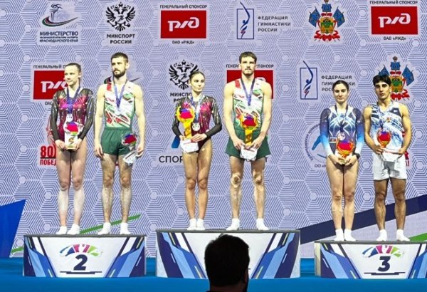 Azerbaijani gymnasts dazzle with double medal win in Russia's Krasnodar (PHOTO)