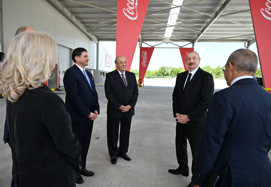President Ilham Aliyev attends opening ceremony of new production facility of “Azerbaijan Coca-Cola Bottlers” LLC in Ismayilli (PHOTO/VIDEO)