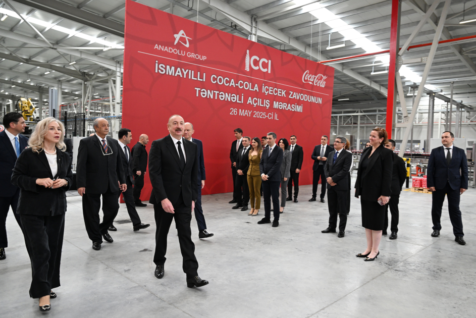 President Ilham Aliyev attends opening ceremony of new production facility of “Azerbaijan Coca-Cola Bottlers” LLC in Ismayilli (PHOTO/VIDEO)
