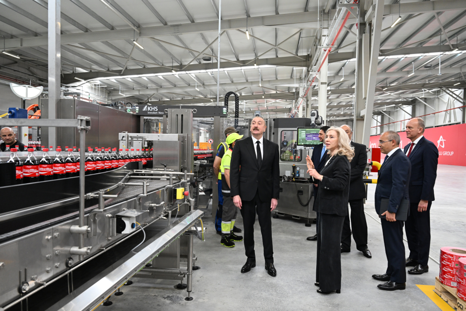 President Ilham Aliyev attends opening ceremony of new production facility of “Azerbaijan Coca-Cola Bottlers” LLC in Ismayilli (PHOTO/VIDEO)
