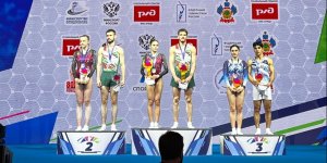 Azerbaijani gymnasts dazzle with double medal win in Russia's Krasnodar (PHOTO)