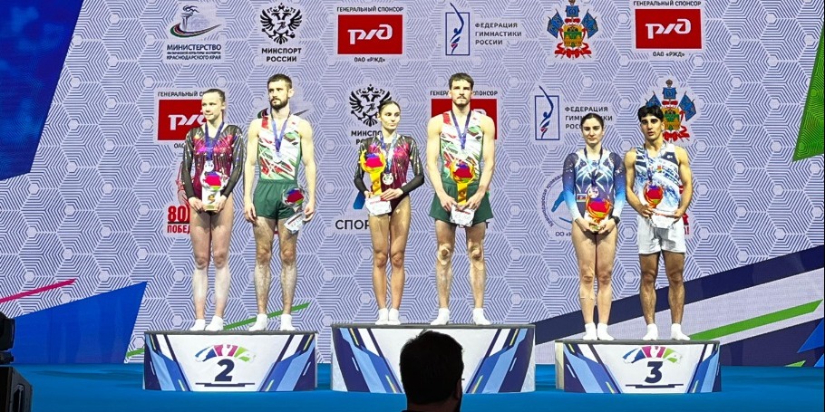 Azerbaijani gymnasts dazzle with double medal win in Russia's Krasnodar (PHOTO)