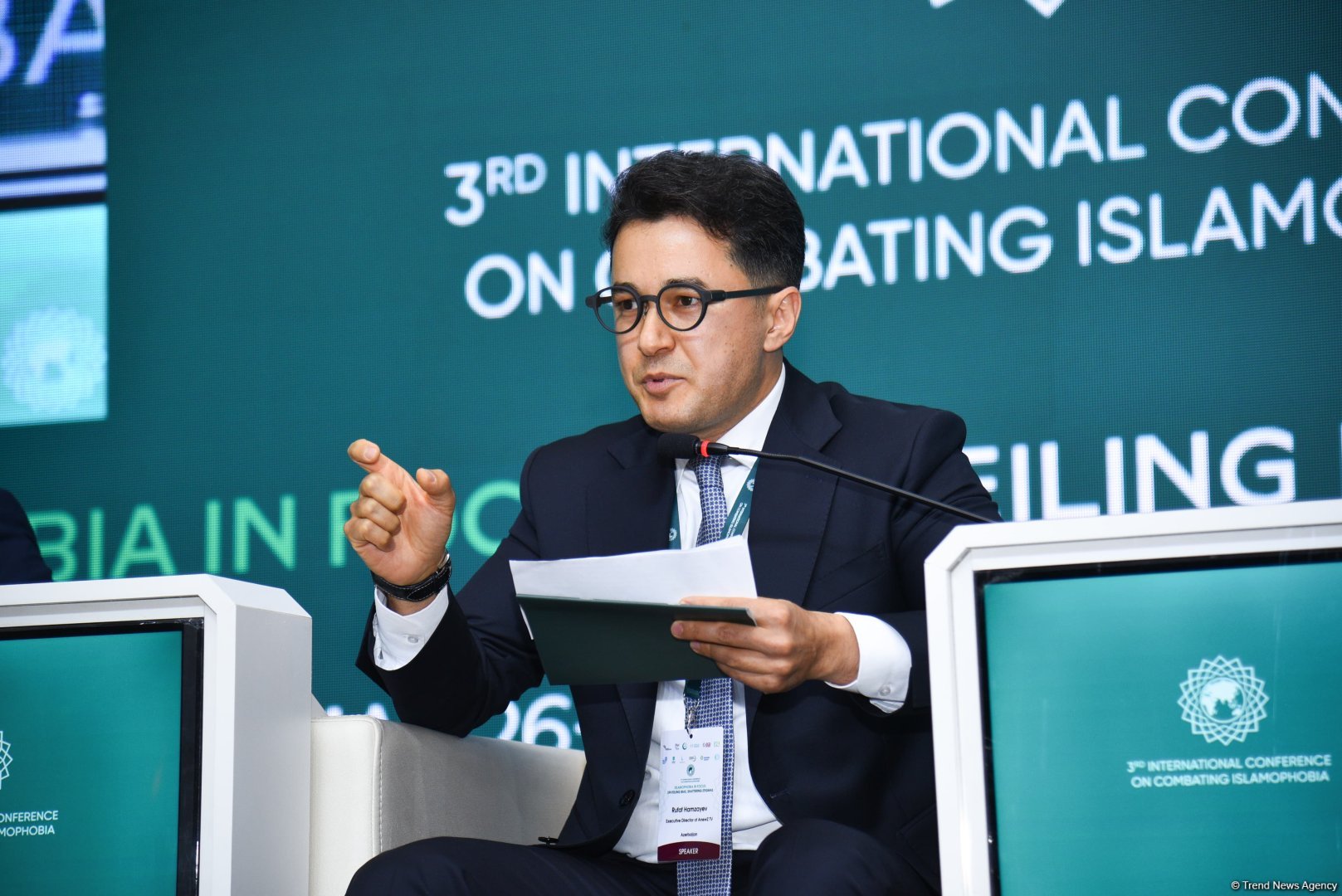 Baku wraps up 1st day of int'l conference titled "Islamophobia in Focus: Unveiling Bias, Shattering Stigmas" (PHOTO)