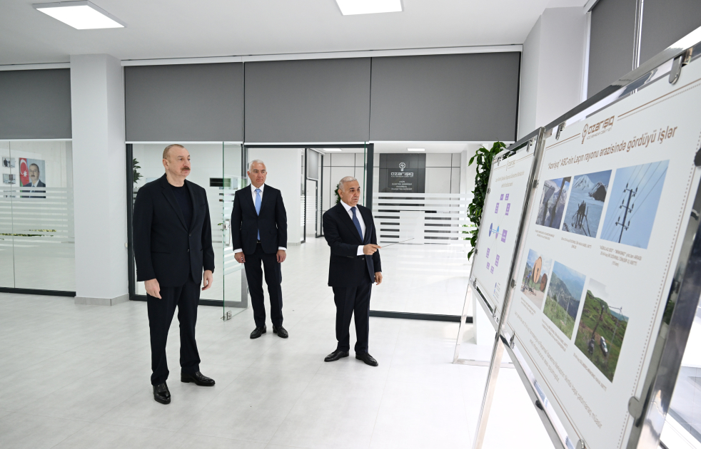 President Ilham Aliyev attends opening of Lachin Electric Network Digital Control Center (PHOTO/VIDEO)