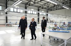 President Ilham Aliyev attends opening of "LATIFA" Lachin Garment Factory (PHOTO/VIDEO)