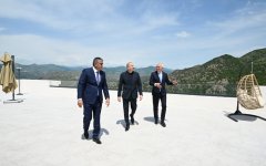 President Ilham Aliyev attends opening of “Lachin” Recreation Complex (PHOTO)
