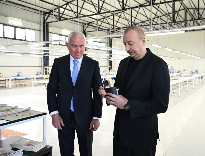 President Ilham Aliyev attends opening of "LATIFA" Lachin Garment Factory (PHOTO/VIDEO)