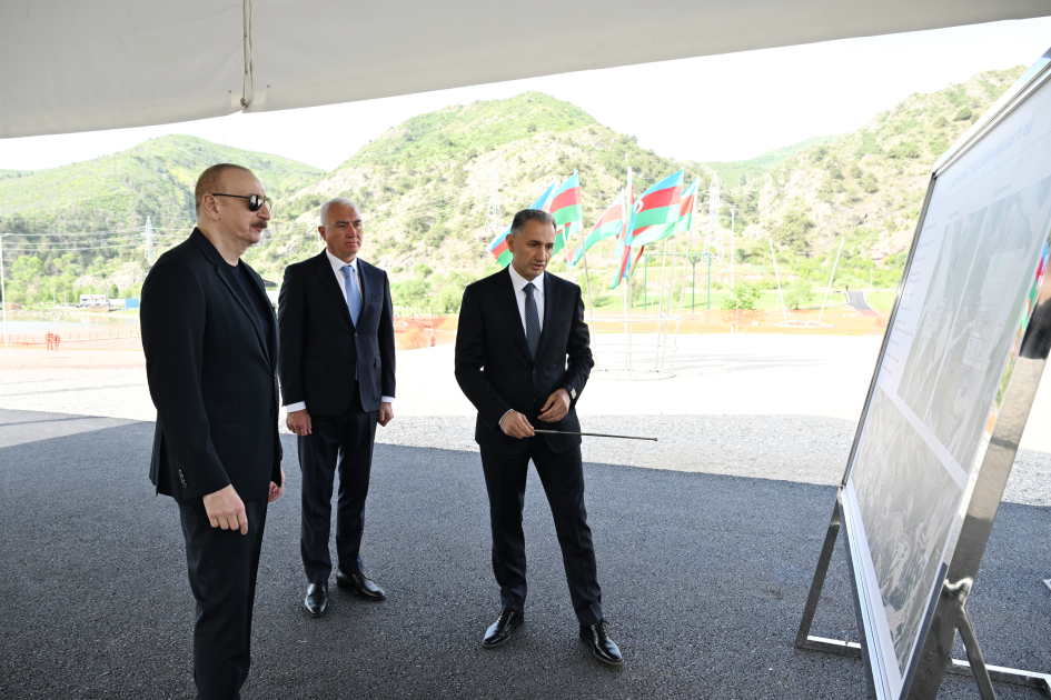 President Ilham Aliyev lays foundation stone for Lachin cable car line (PHOTO/VIDEO)