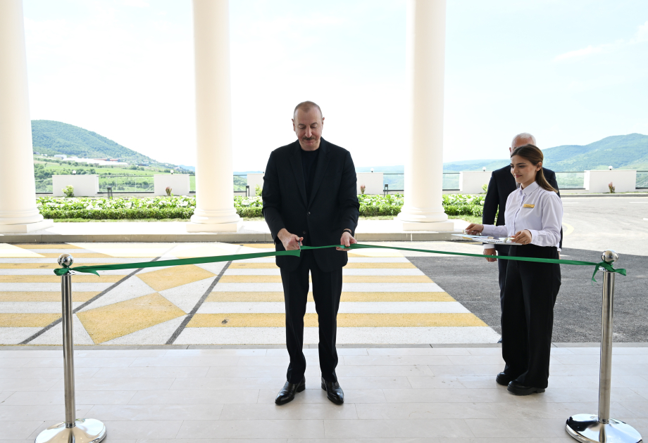 President Ilham Aliyev attends opening of “Lachin” Recreation Complex (PHOTO)