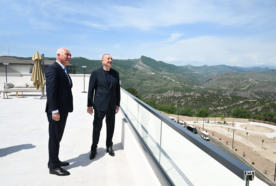 President Ilham Aliyev attends opening of “Lachin” Recreation Complex (PHOTO)