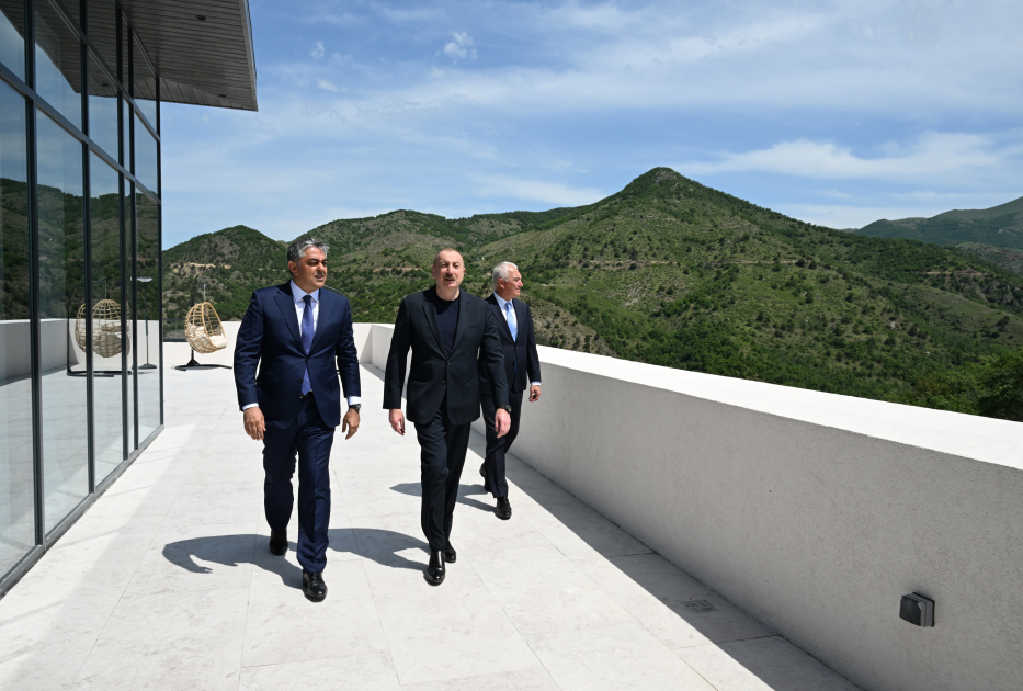President Ilham Aliyev attends opening of “Lachin” Recreation Complex (PHOTO)