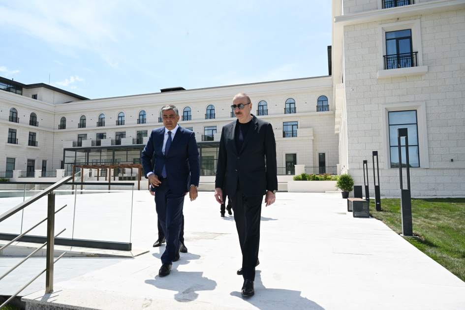 President Ilham Aliyev attends opening of “Lachin” Recreation Complex (PHOTO)
