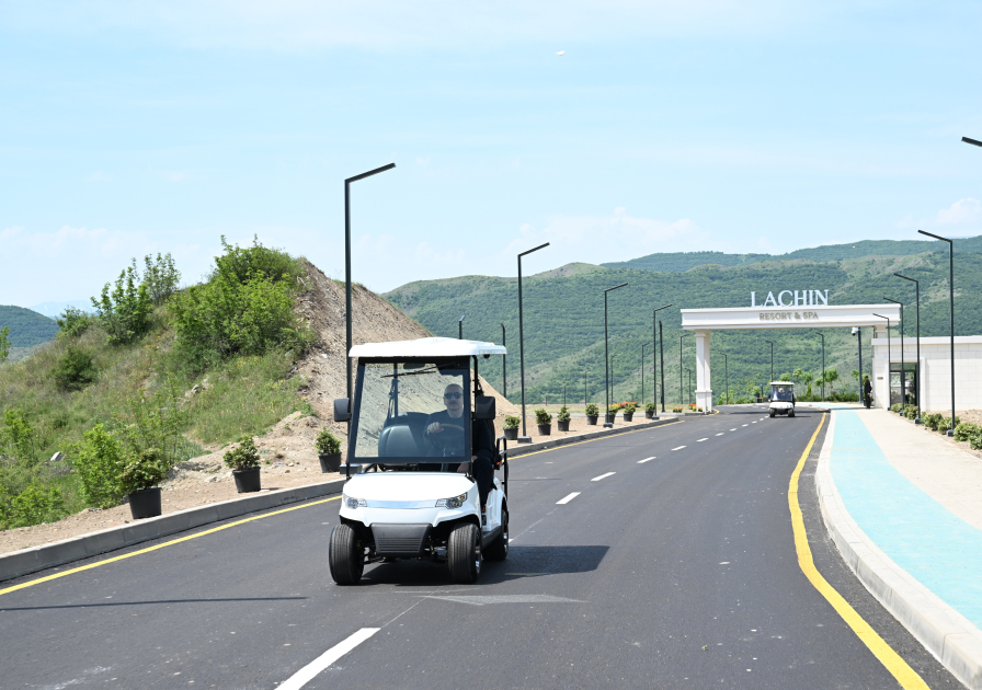 President Ilham Aliyev attends opening of “Lachin” Recreation Complex (PHOTO)