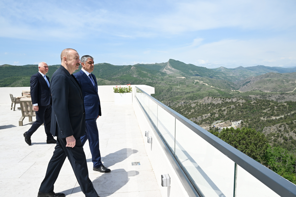 President Ilham Aliyev attends opening of “Lachin” Recreation Complex (PHOTO)